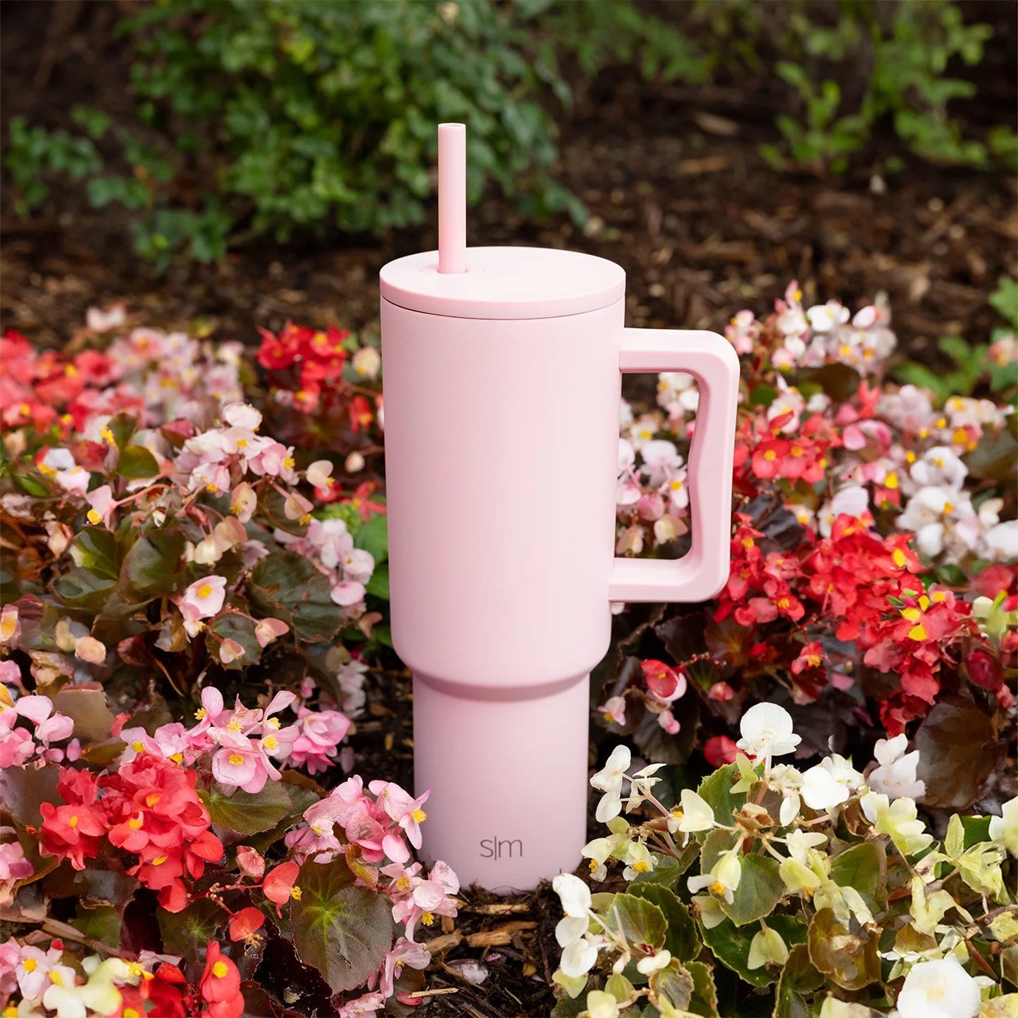 40 Fl Oz Insulated Stainless Steel Trek Tumbler with Straw Lid|Blush