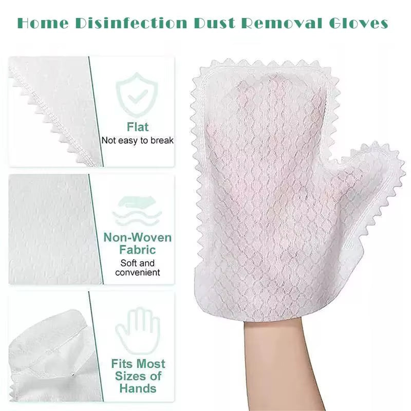 10/20Pcs Non-Woven Dust Cleaning Gloves Reusable Fish Scale Cleaning Duster Gloves Household Kitchen Cleaning Tool
