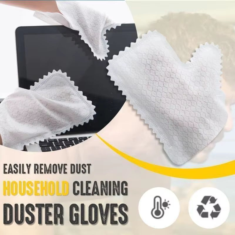 10/20Pcs Non-Woven Dust Cleaning Gloves Reusable Fish Scale Cleaning Duster Gloves Household Kitchen Cleaning Tool