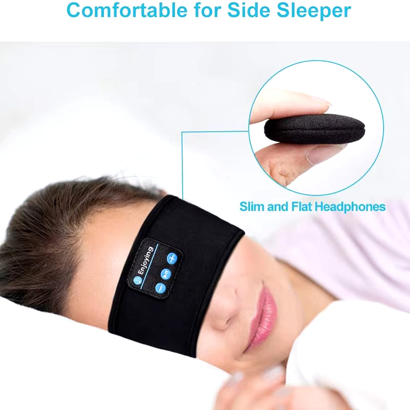 Fone Bluetooth Sleeping Headphones Eye Mask Sleep Headphone Bluetooth Headband Soft Elastic Comfortable Wireless Music Earphones