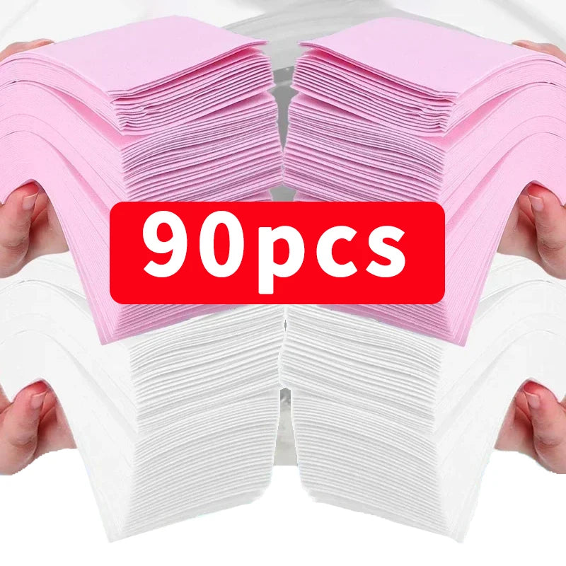 90Pcs Portable Laundry Sheet Fruit Crystal Laundry Bubble Paper Cleaning Sheet Strong Decontamination Scent Lasting Random Color