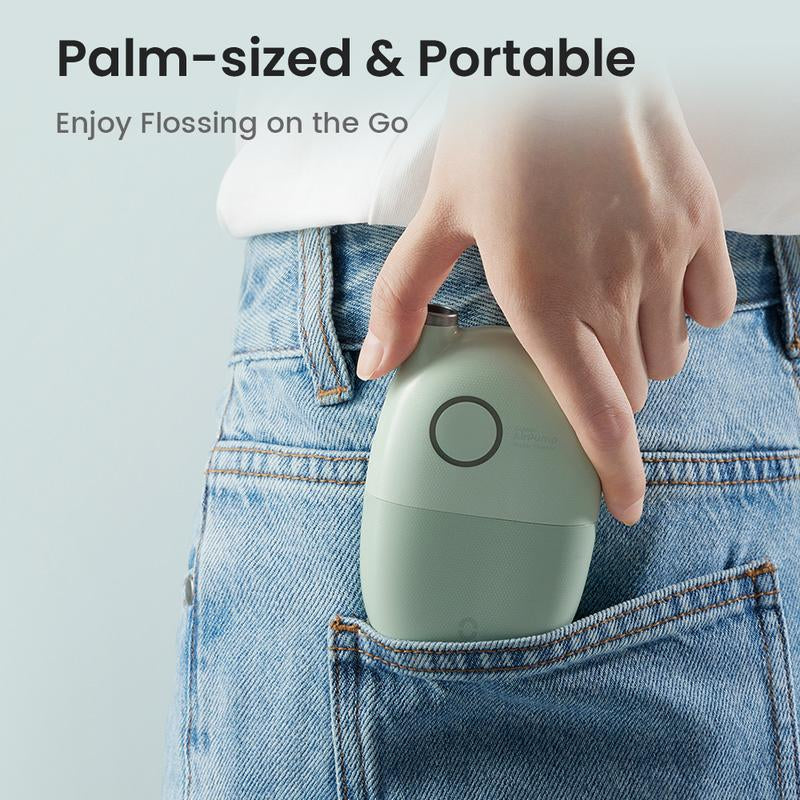 Oclean A10 Water Flosser Palm-Sized, Nozzle Oral Dual Flossing Power with Airpump Tech,Best for Braces,Storage Waterproof