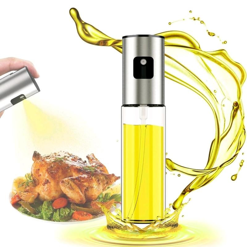 Premium Olive Oil Sprayer for Cooking, 1 Pack Food-Grade Olive Oil Spray Glassbottle Olive Oil Mister Spray Bottle for Cooking, Perfect for Salad, BBQ, Baking Portable Household