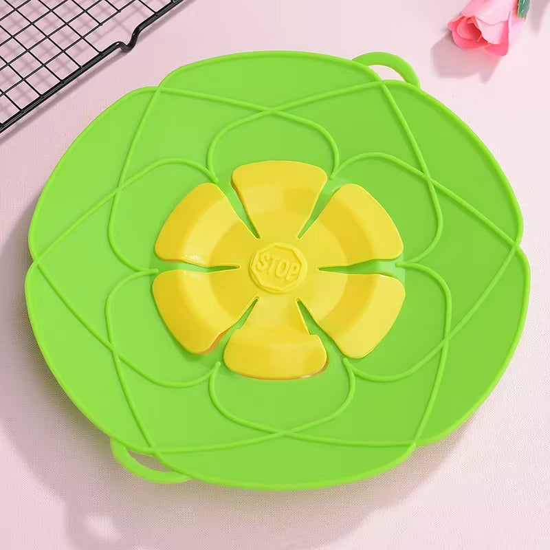 26CM Heat-Resistant Silicone Lid Spill Stopper Cover for Pot Pan Multi-Purpose Kitchen Accessories Cooking Tools Microwave Safe