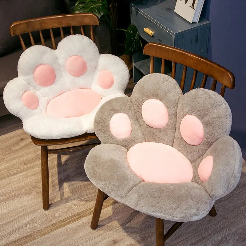 70*60Cm Kawaii Cat Paw Plush Toys Cute Soft Stuffed Floor Cushion Chair Sofa Butt Pad for Home Room Decoration Office Nap Dolls