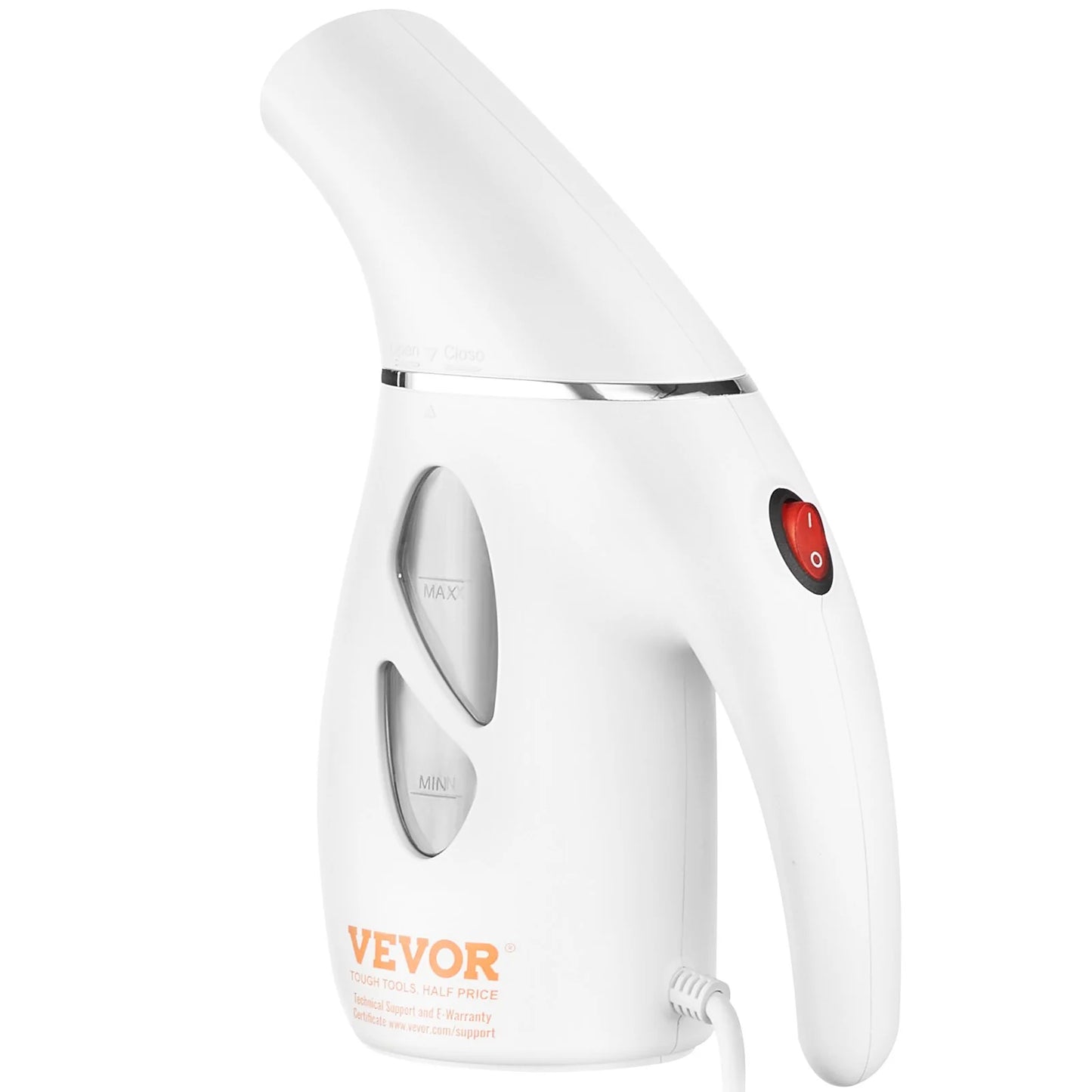 VEVOR Portable Handheld Fabric Steamer, 900W Quick Heat Steamer for Clothes, Wrinkle Remover Clothing Iron Intelligent Controller & Auto-Off & Large Detachable Water Tank, with Gloves