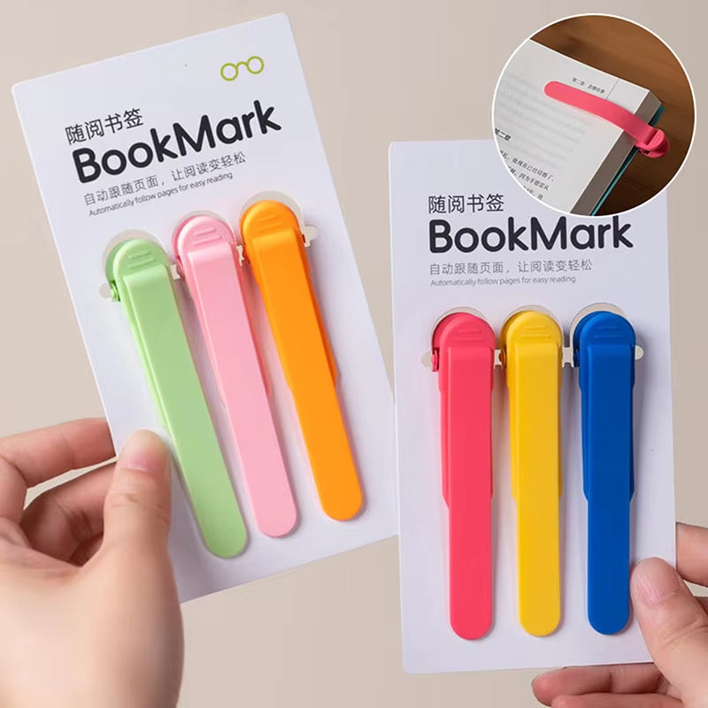 1/3/6Pcs Smart Bookmark Silicone Book Mark Book Spare Parts Accessories Parts for Reading Lovers Bookmarks for Men Women