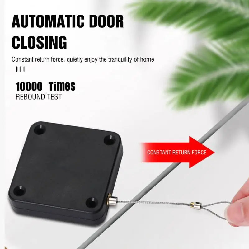 Automatic Sensor Door Closer Punch-Free Adjustable Surface Door Stopper Automatically Close Door Bracket Closer Home Improvement