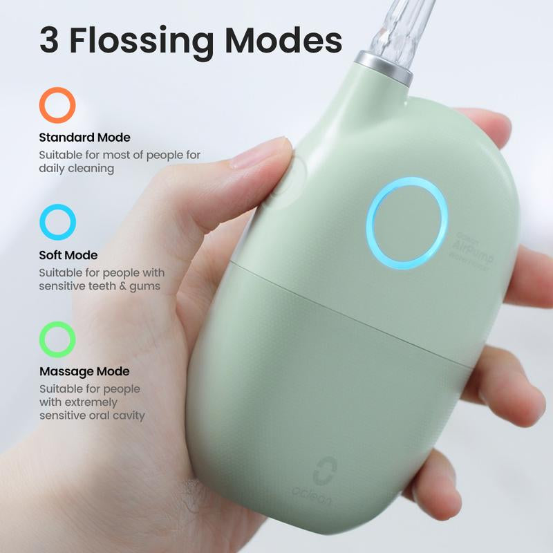 Oclean A10 Water Flosser Palm-Sized, Nozzle Oral Dual Flossing Power with Airpump Tech,Best for Braces,Storage Waterproof