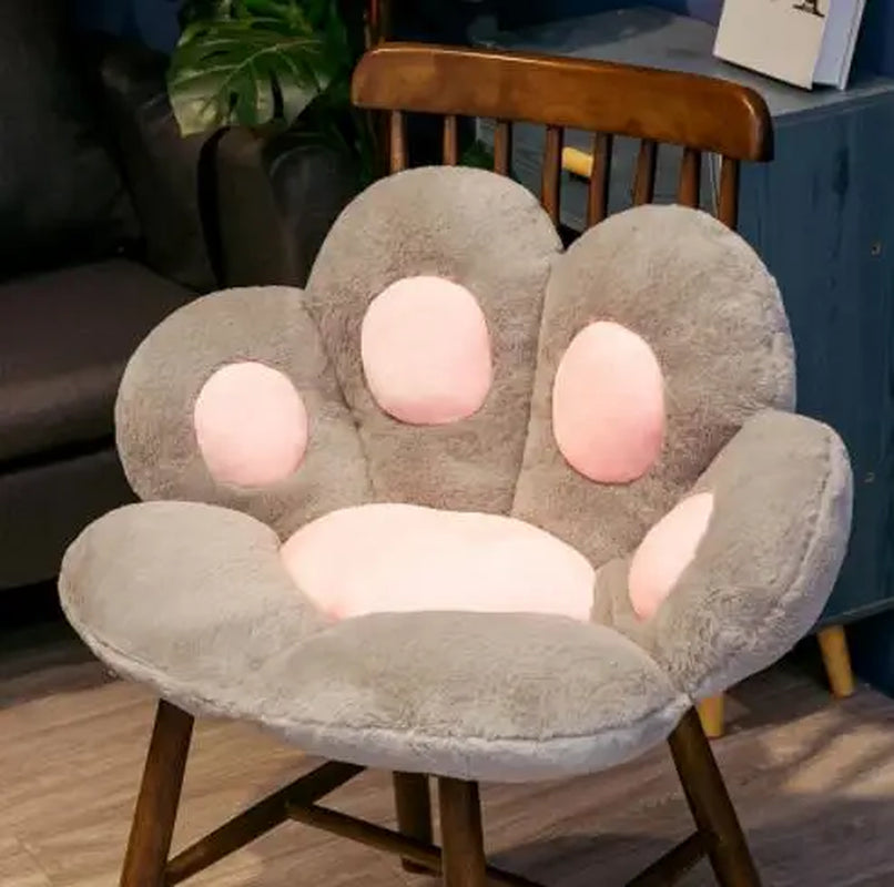 70*60Cm Kawaii Cat Paw Plush Toys Cute Soft Stuffed Floor Cushion Chair Sofa Butt Pad for Home Room Decoration Office Nap Dolls